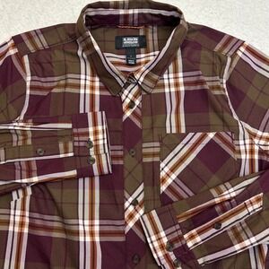Duluth‎ Alaskan Hardgear Top Womens Large Shirt Button Up Plaid Rugged Outdoor